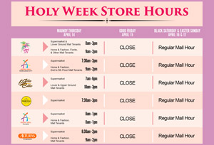 Alturas bares Holy Week store hours