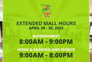 Island City Mall, Alta Citta extend shopping hours