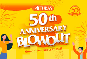 “Anniversary Blowout” at Island City Mall, Alturas stores